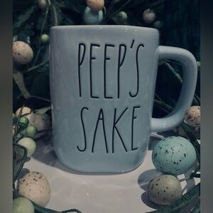 Rae Dunn “Peep’s Sake” Pastel Blue Ceramic Cup/Mug • Looks NEW